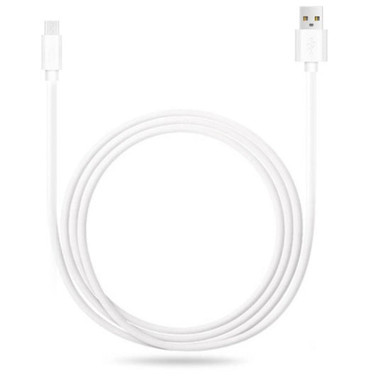 2.4A USB Male to Micro USB Male Interface Charge Cable, Length: 2m (White) by buy2fix