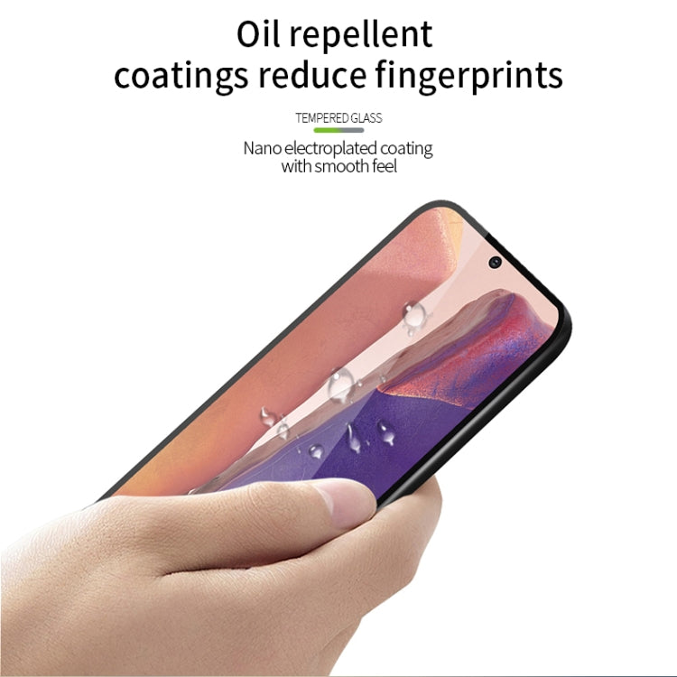 For Samsung Galaxy Note20 PINWUYO 9H 2.5D Full Screen Tempered Glass Film(Ultrasonic fingerprint unlock)(Black) - Galaxy Note20 Cases by PINWUYO | Online Shopping UK | buy2fix