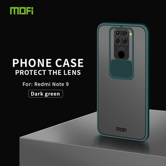 For Xiaomi Redmi Note 9 / 10X 4G MOFI Xing Dun Series Translucent Frosted PC + TPU Privacy Anti-glare Shockproof All-inclusive Protective Case(Green) by MOFI