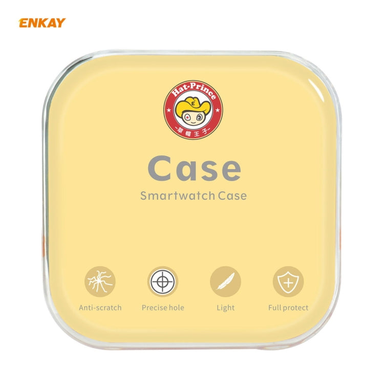 For Huawei Watch GT 2 42mm ENKAY Hat-Prince ENK-AC8201 Full Coverage PC Frosted Case + 9H Tempered Glass Protector(Pink) by ENKAY