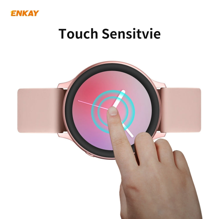 For Samsung Galaxy Active 2 40mm 2 PCS ENKAY Hat-Prince 3D Full Screen Soft PC Edge + PMMA HD Screen Protector Film - Screen Protector by ENKAY | Online Shopping UK | buy2fix