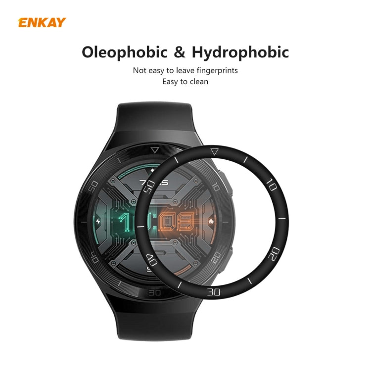 For Huawei Watch GT 2e 46mm ENKAY Hat-Prince 3D Full Screen Soft PC Edge + PMMA HD Screen Protector Film(With Scale) - Screen Protector by ENKAY | Online Shopping UK | buy2fix