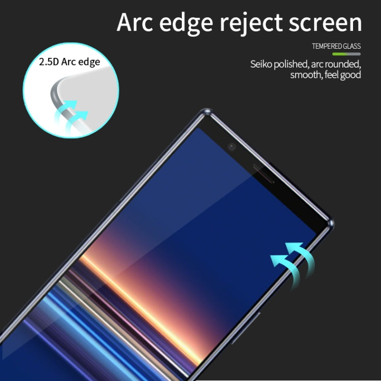 For Sony Xperia5 II PINWUYO 9H 2.5D Full Screen Tempered Glass Film(Black) - Sony Tempered Glass by PINWUYO | Online Shopping UK | buy2fix
