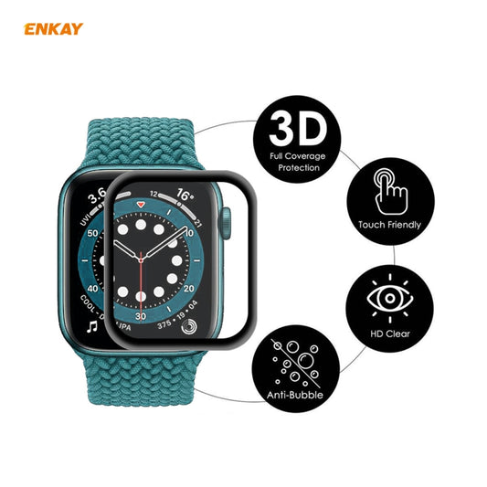 For Apple Watch 6/5/4/SE 44mm 2 PCS ENKAY Hat-Prince 3D Full Screen Soft PC Edge + PMMA HD Screen Protector Film by ENKAY