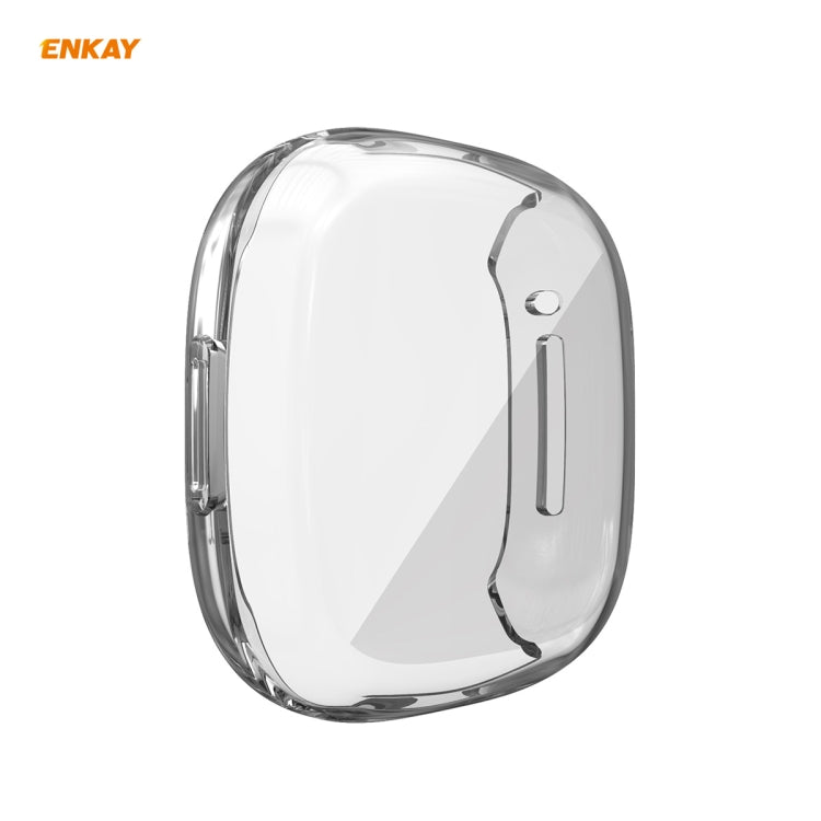 For Fitbit Versa 3 / Fitbit Sense ENKAY Hat-Prince ENK-AC8208 Full Coverage Transparent TPU Soft Case - Watch Cases by ENKAY | Online Shopping UK | buy2fix