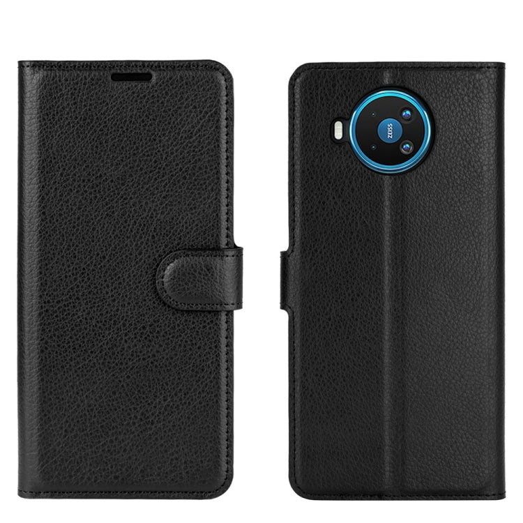 For Nokia 8.3 5G Litchi Texture Horizontal Flip Protective Case with Holder & Card Slots & Wallet(Black) - Nokia Cases by buy2fix | Online Shopping UK | buy2fix