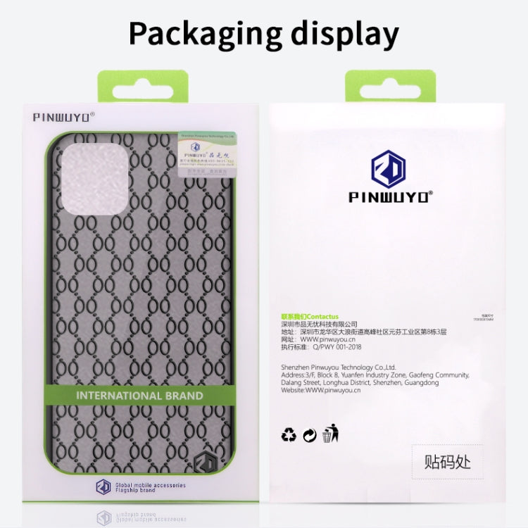 For iPhone 12 Pro Max PINWUYO Series 2 Generation PC + TPU Anti-drop All-inclusive Protective Case(Black) by PINWUYO