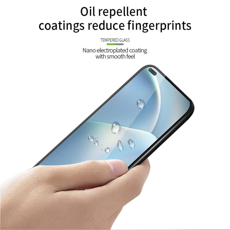 For OPPO A93(2020) PINWUYO 9H 3D Curved Full Screen Explosion-proof Tempered Glass Film(Black) - OPPO Tempered Glass by PINWUYO | Online Shopping UK | buy2fix