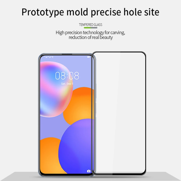 For Huawe Y9a (2020) PINWUYO 9H 3D Curved Full Screen Explosion-proof Tempered Glass Film(Black) - Huawei Tempered Glass by PINWUYO | Online Shopping UK | buy2fix