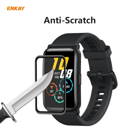 5 PCS For Huawei Honor Watch ES ENKAY Hat-Prince 3D Full Screen Soft PC Edge + PMMA HD Screen Protector Film by ENKAY
