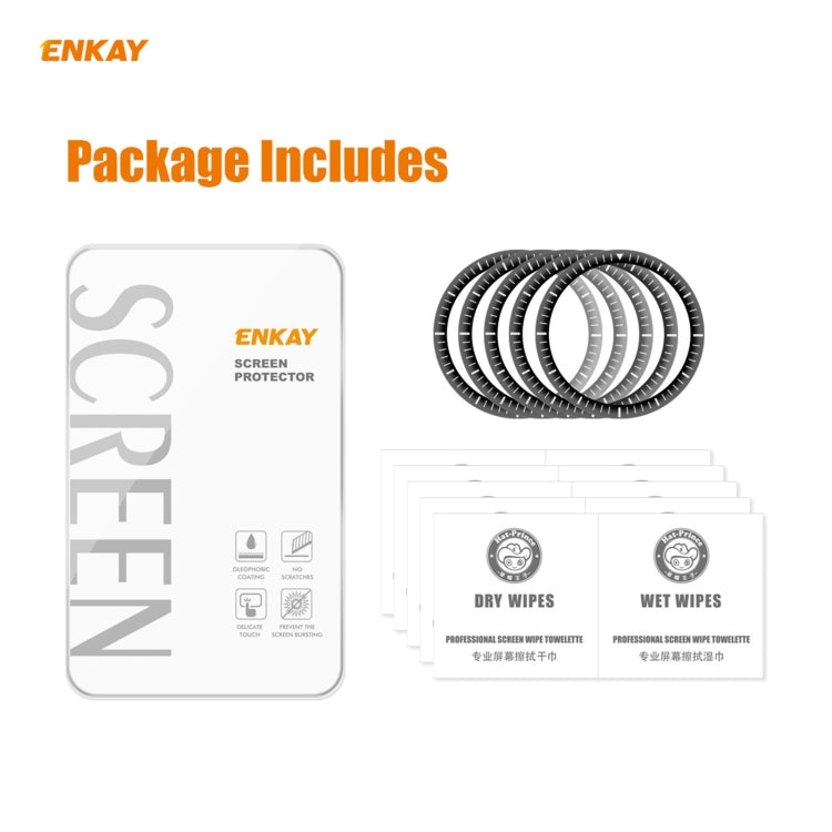 5 PCS For Amazfit GTR 2 ENKAY Hat-Prince 3D Full Screen Soft PC Edge + PMMA HD Screen Protector Film - Screen Protector by ENKAY | Online Shopping UK | buy2fix