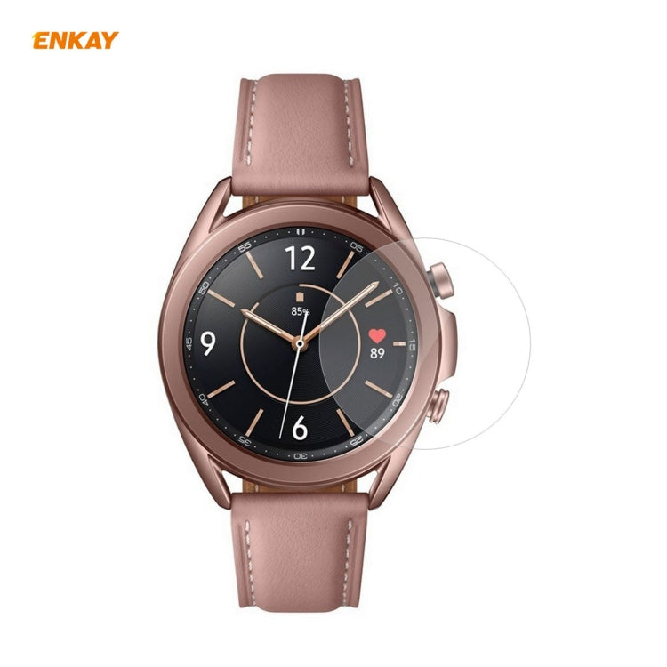 For Samsung Galaxy Watch3 41mm 2 PCS ENKAY Hat-Prince Clear HD PET Screen Protector Film - Screen Protector by ENKAY | Online Shopping UK | buy2fix