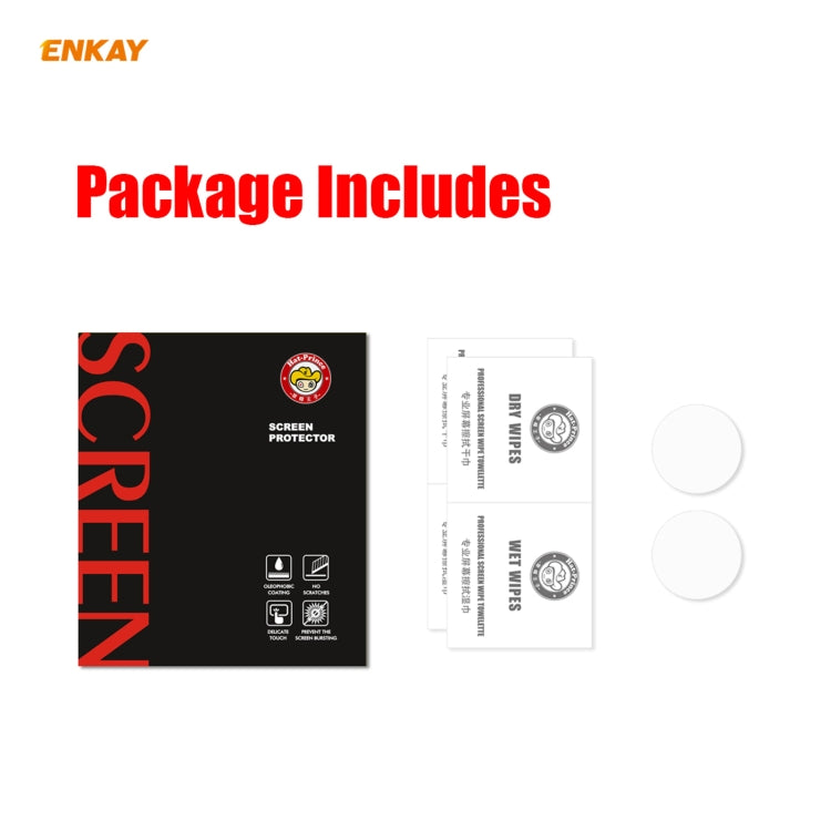 For Samsung Galaxy Watch3 41mm 2 PCS ENKAY Hat-Prince Clear HD PET Screen Protector Film - Screen Protector by ENKAY | Online Shopping UK | buy2fix
