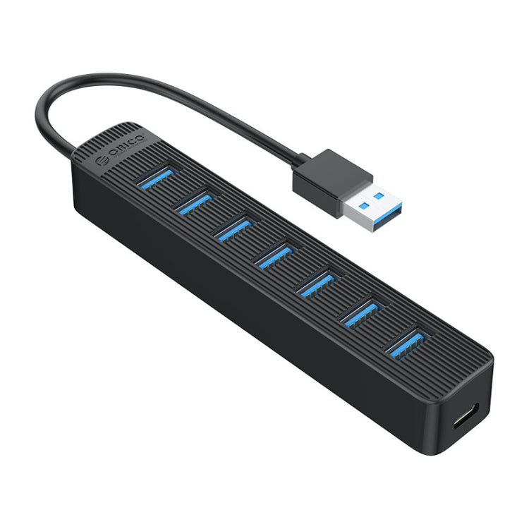 ORICO TWU3-7A-BK 7-Port USB 3.0 HUB - USB 3.0 HUB by ORICO | Online Shopping UK | buy2fix