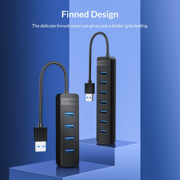 ORICO TWU3-7A-BK 7-Port USB 3.0 HUB - USB 3.0 HUB by ORICO | Online Shopping UK | buy2fix