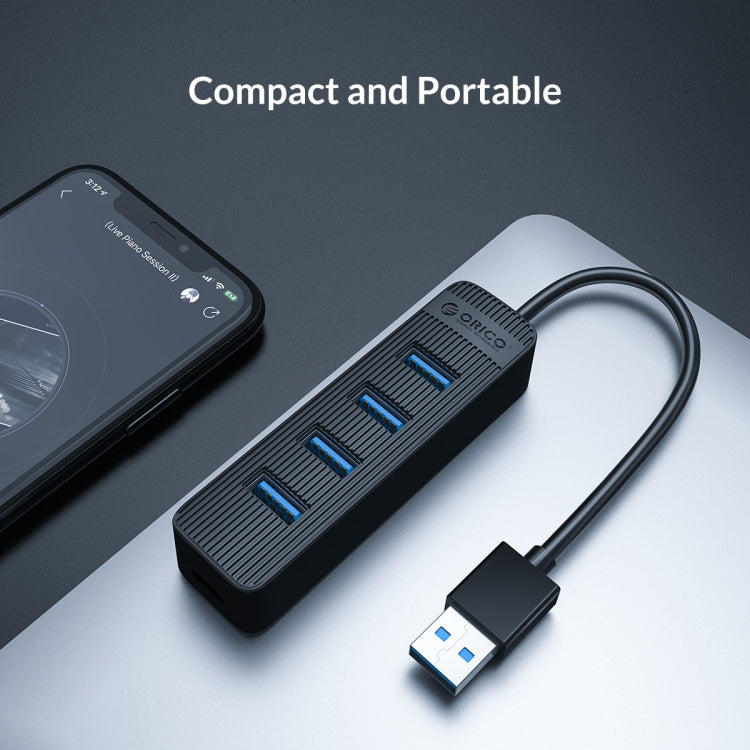 ORICO TWU3-7A-BK 7-Port USB 3.0 HUB - USB 3.0 HUB by ORICO | Online Shopping UK | buy2fix