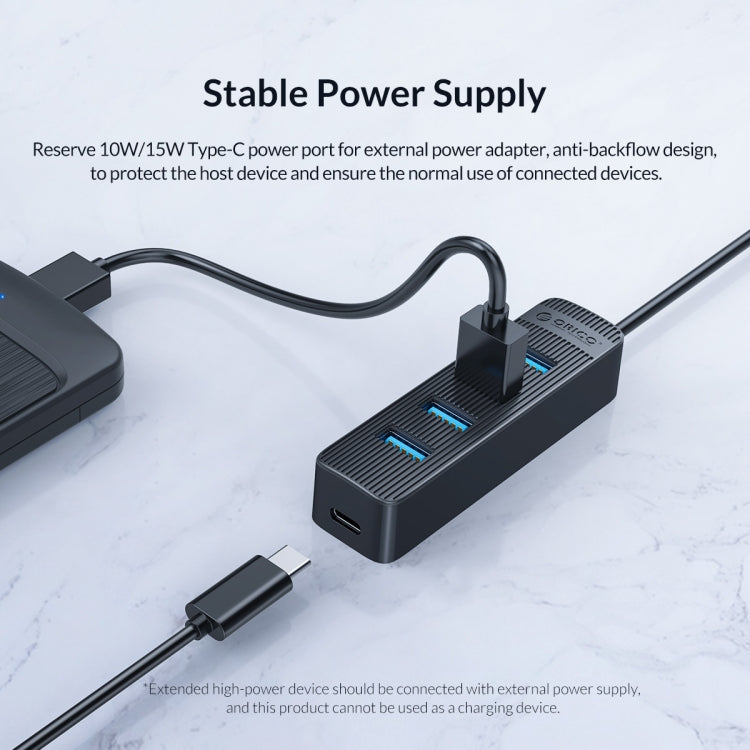 ORICO TWU3-7A-BK 7-Port USB 3.0 HUB - USB 3.0 HUB by ORICO | Online Shopping UK | buy2fix