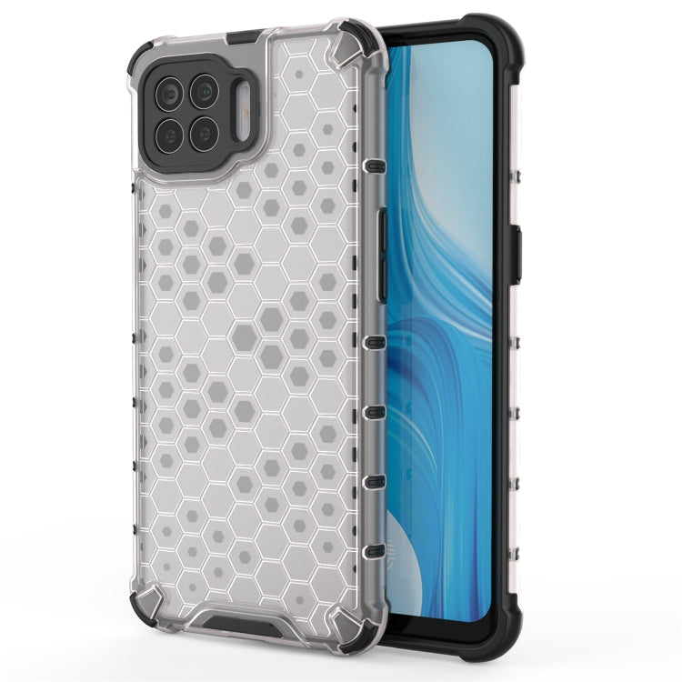 For OPPO A93 4G Shockproof Honeycomb PC + TPU Case(White) - OPPO Cases by buy2fix | Online Shopping UK | buy2fix