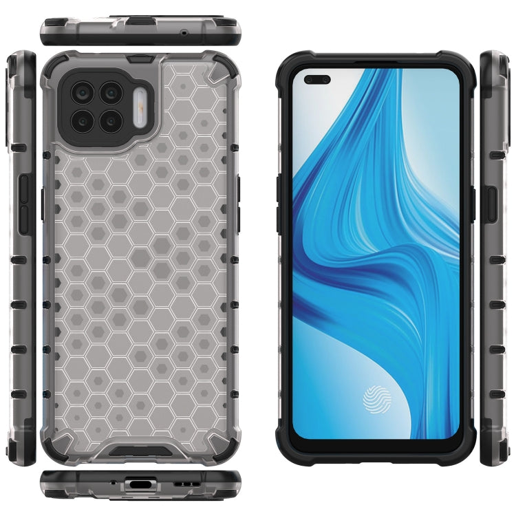 For OPPO A93 4G Shockproof Honeycomb PC + TPU Case(White) - OPPO Cases by buy2fix | Online Shopping UK | buy2fix