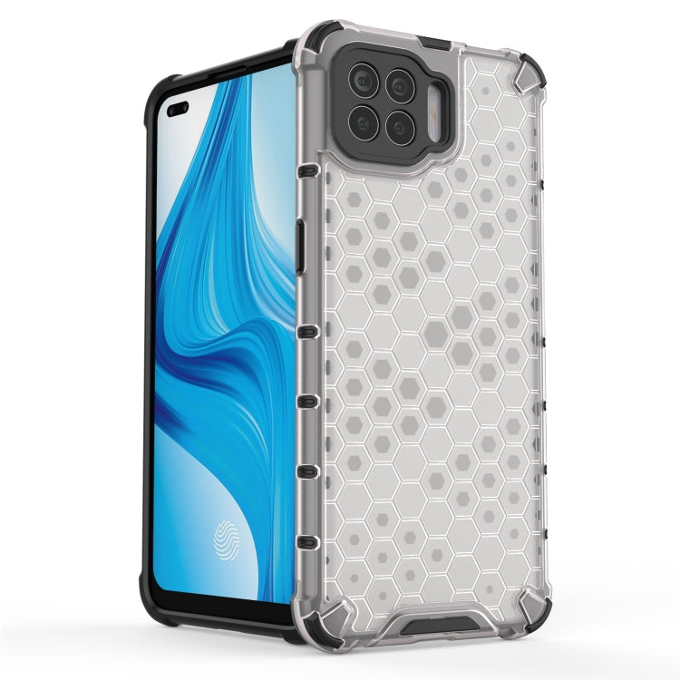 For OPPO A93 4G Shockproof Honeycomb PC + TPU Case(White) - OPPO Cases by buy2fix | Online Shopping UK | buy2fix