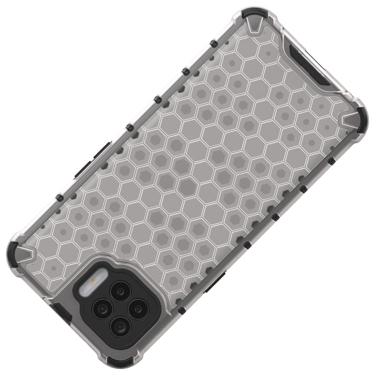 For OPPO A93 4G Shockproof Honeycomb PC + TPU Case(White) - OPPO Cases by buy2fix | Online Shopping UK | buy2fix