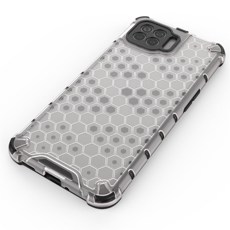For OPPO A93 4G Shockproof Honeycomb PC + TPU Case(White) - OPPO Cases by buy2fix | Online Shopping UK | buy2fix