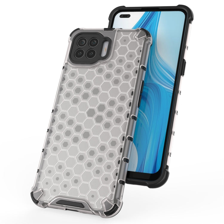 For OPPO A93 4G Shockproof Honeycomb PC + TPU Case(White) - OPPO Cases by buy2fix | Online Shopping UK | buy2fix