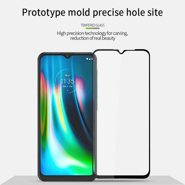 For Motorola Moto G9 / G9 Play PINWUYO 9H 2.5D Full Screen Tempered Glass Film(Black) - Motorola Tempered Glass by PINWUYO | Online Shopping UK | buy2fix