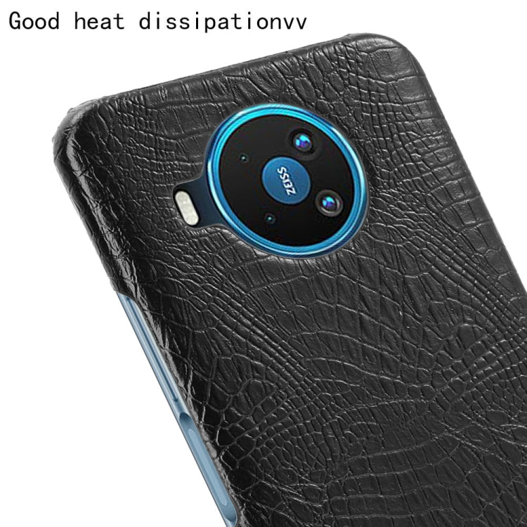 For Nokia 8.3 Shockproof Crocodile Texture PC + PU Case(Black) - Nokia Cases by buy2fix | Online Shopping UK | buy2fix