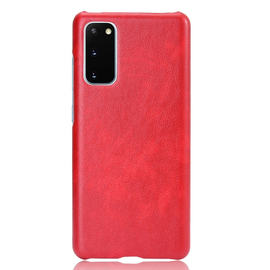 For Samsung Galaxy S20 FE Shockproof Litchi Texture PC + PU Case(Red) by NILLKIN