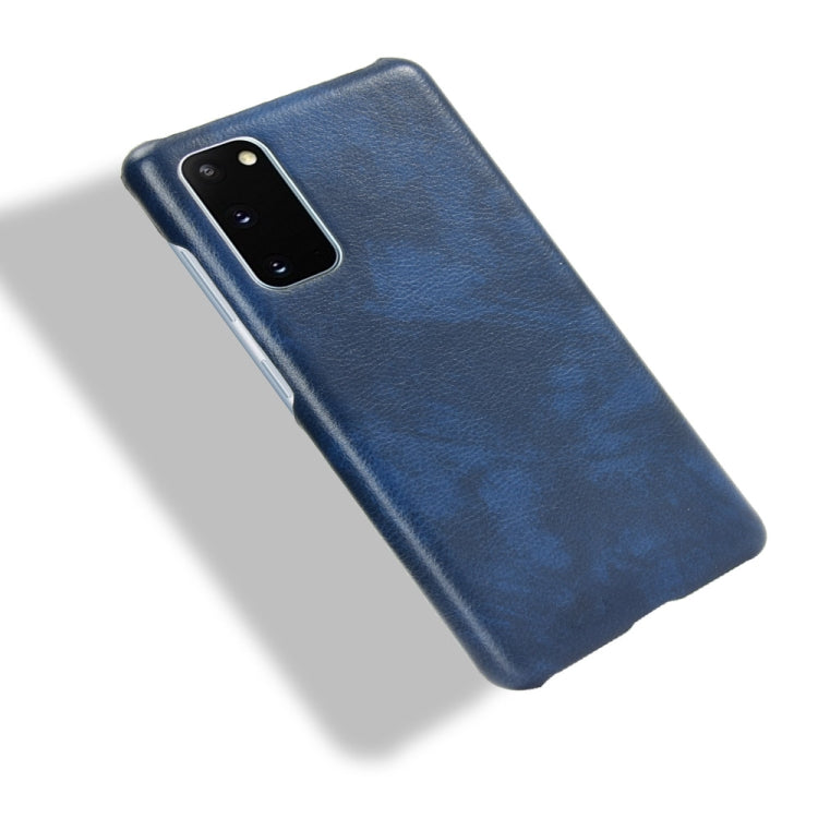 For Samsung Galaxy S20 FE Shockproof Litchi Texture PC + PU Case(Blue) - Galaxy S20 FE Cases by NILLKIN | Online Shopping UK | buy2fix