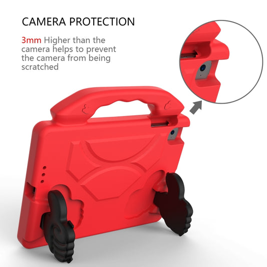 For iPad Mini 5/4/3/2/1 EVA Material Children Flat Anti Falling Cover Protective Shell With Thumb Bracket(Red) by buy2fix