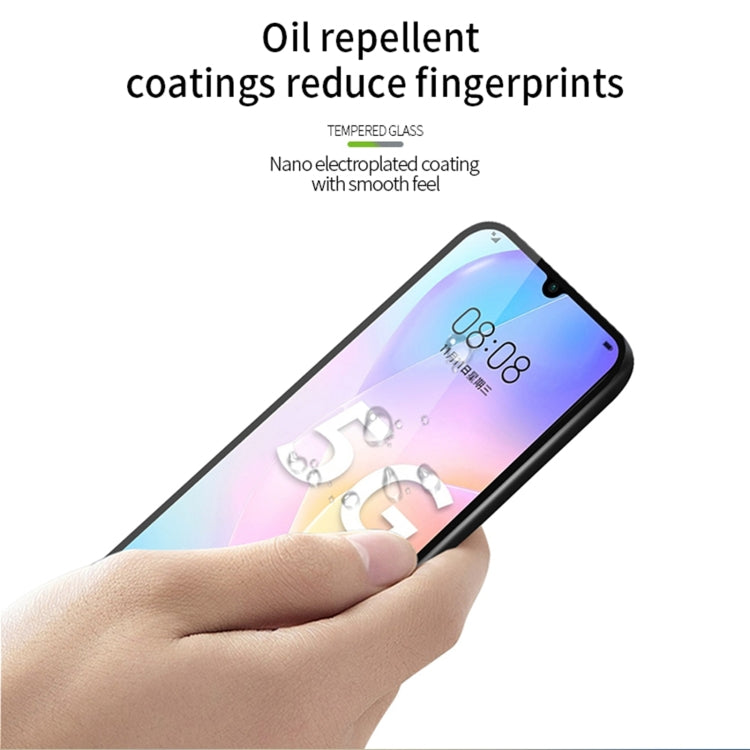 For Huawei Nova 8 SE PINWUYO 9H 2.5D Full Screen Tempered Glass Film(Black) - Huawei Tempered Glass by PINWUYO | Online Shopping UK | buy2fix