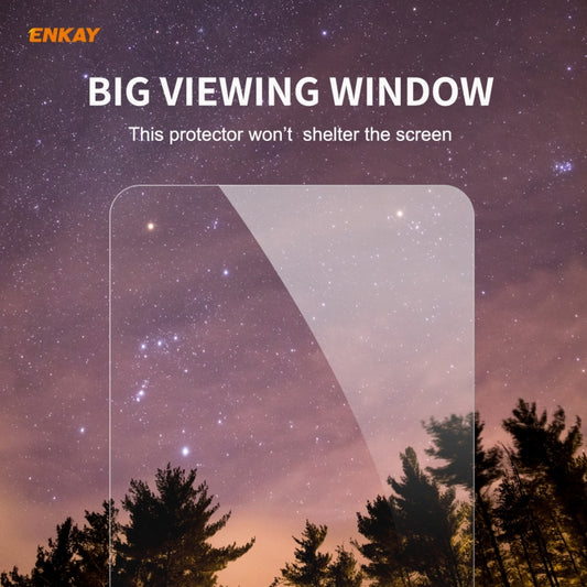 For Huawei P Smart 2021 ENKAY Hat-Prince 0.26mm 9H 2.5D Curved Edge Tempered Glass Film by PINWUYO