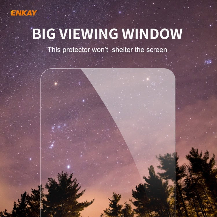 For Huawei P Smart 2021 2 PCS ENKAY Hat-Prince 0.26mm 9H 2.5D Curved Edge Tempered Glass Film - Huawei Tempered Glass by PINWUYO | Online Shopping UK | buy2fix