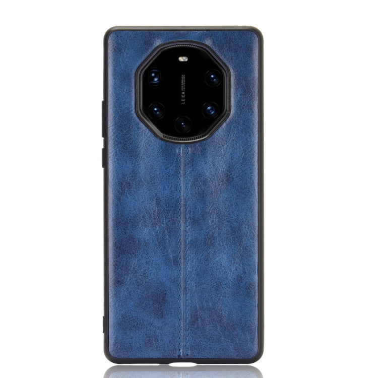For Huawei Mate 40 RS Porsche Design Shockproof Sewing Cow Pattern Skin PC + PU + TPU Case(Blue) - Huawei Cases by buy2fix | Online Shopping UK | buy2fix