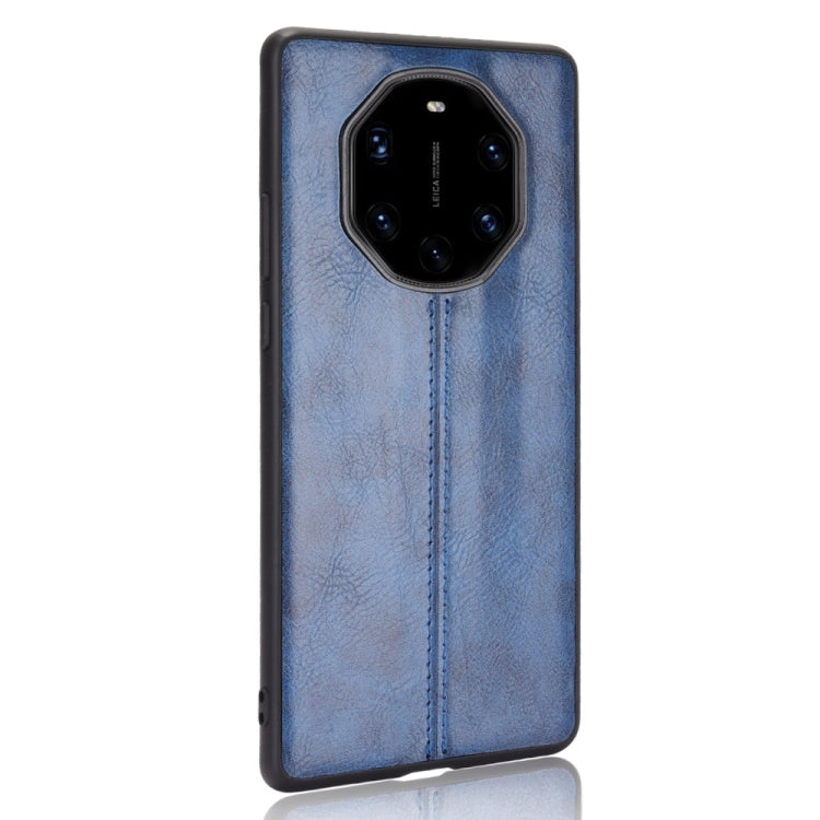 For Huawei Mate 40 RS Porsche Design Shockproof Sewing Cow Pattern Skin PC + PU + TPU Case(Blue) - Huawei Cases by buy2fix | Online Shopping UK | buy2fix