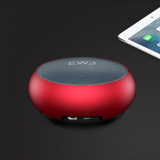 EWA A110 IPX5 Waterproof Portable Mini Metal Wireless Bluetooth Speaker Supports 3.5mm Audio & 32GB TF Card & Calls(Red) by EWA
