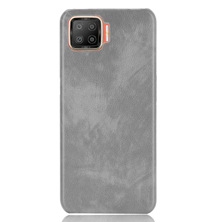 For OPPO F17 / A73 2020 Shockproof Litchi Texture PC + PU Case(Gray) - OPPO Cases by buy2fix | Online Shopping UK | buy2fix