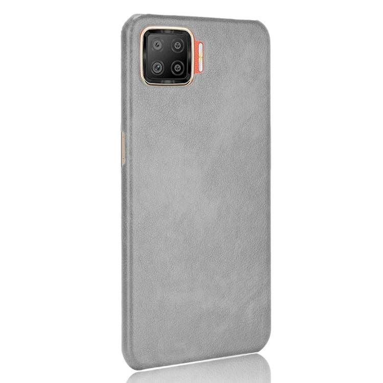 For OPPO F17 / A73 2020 Shockproof Litchi Texture PC + PU Case(Gray) - OPPO Cases by buy2fix | Online Shopping UK | buy2fix