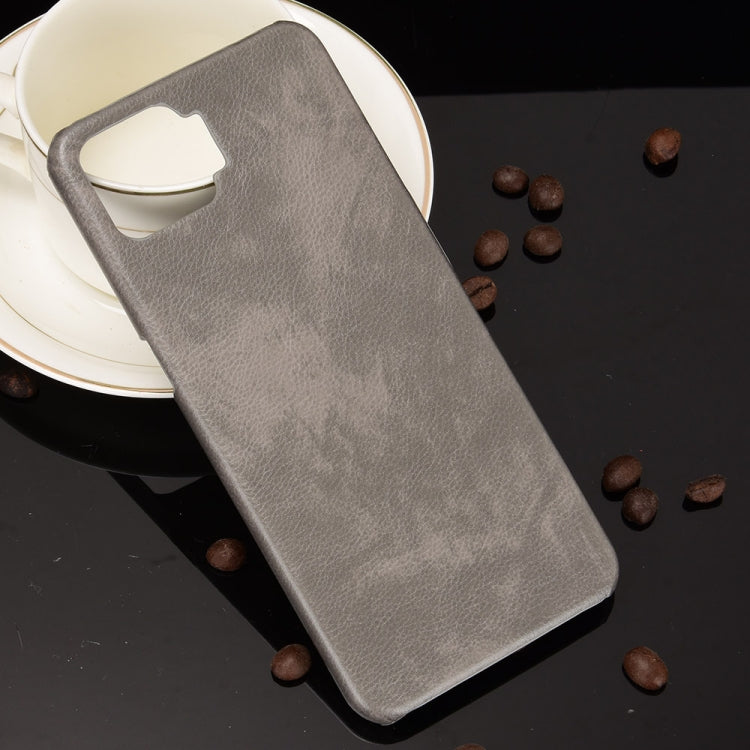 For OPPO F17 / A73 2020 Shockproof Litchi Texture PC + PU Case(Gray) - OPPO Cases by buy2fix | Online Shopping UK | buy2fix