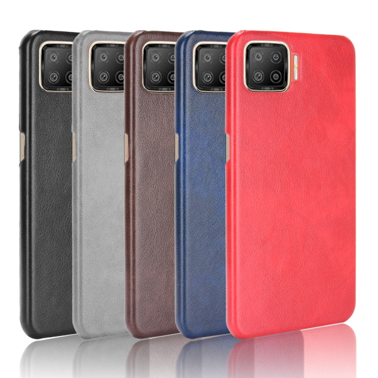 For OPPO F17 / A73 2020 Shockproof Litchi Texture PC + PU Case(Gray) - OPPO Cases by buy2fix | Online Shopping UK | buy2fix