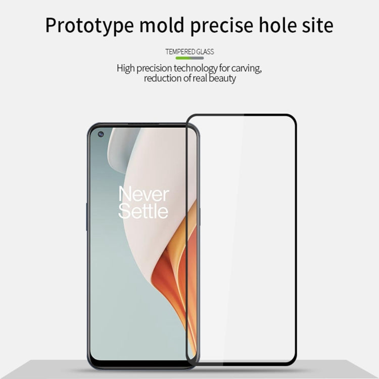 For OnePlus Nord N100 PINWUYO 9H 2.5D Full Screen Tempered Glass Film(Black) - OnePlus Tempered Glass by PINWUYO | Online Shopping UK | buy2fix