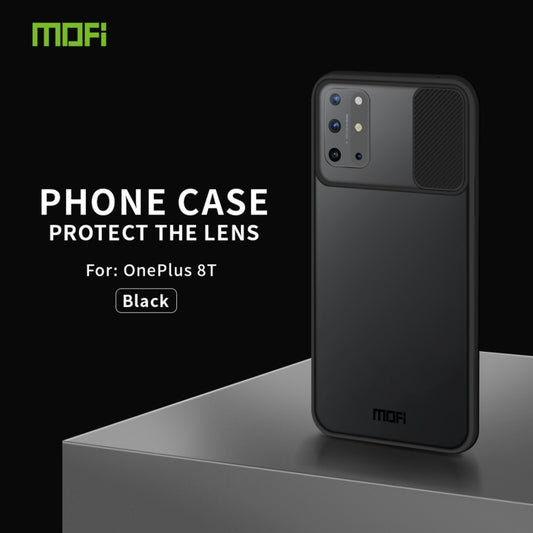 For OnePlus 8T MOFI Xing Dun SeriesTranslucent Frosted PC + TPU Privacy Anti-glare Shockproof All-inclusive Protective Case(Black) by MOFI