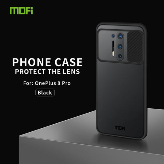 For OnePlus 8 Pro MOFI Xing Dun Series Translucent Frosted PC + TPU Privacy Anti-glare Shockproof All-inclusive Protective Case(Black) by MOFI