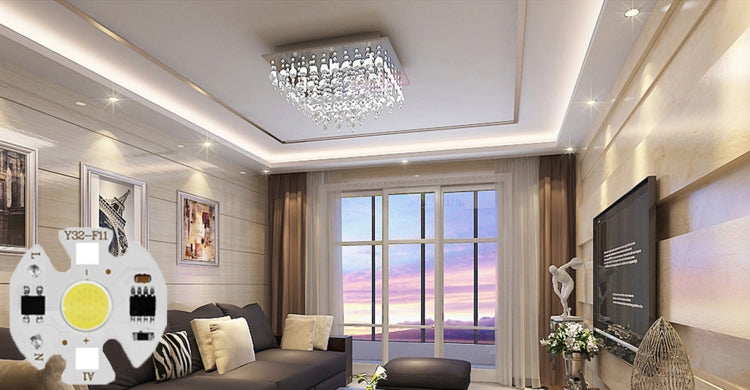 10 PCS COB LED Light Chip AC 220V LED Bulb Light Intelligent IC Driver Bulb Light DIY Spotlight Downlight Chip Outdoor Flood Light(5W(warm white)) - Light Beads by buy2fix | Online Shopping UK | buy2fix