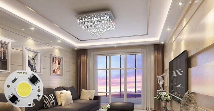 5 pcs COB LED Light Chip AC 220V LED Bulb Light Intelligent IC Driver Bulb Light DIY Spotlight Downlight Chip Outdoor Flood Light(3W(cold white)) - Light Beads by buy2fix | Online Shopping UK | buy2fix