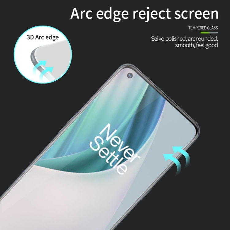 For OnePlus Nord N10 5G PINWUYO 9H 3D Curved Full Screen Explosion-proof Tempered Glass Film(Black) - OnePlus Tempered Glass by PINWUYO | Online Shopping UK | buy2fix