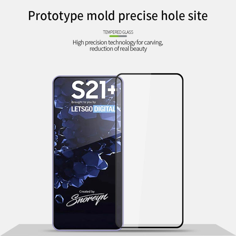 For Samsung Galaxy S21+ 5G PINWUYO 9H 2.5D Full Screen Tempered Glass Film(Black) - Galaxy Tempered Glass by PINWUYO | Online Shopping UK | buy2fix