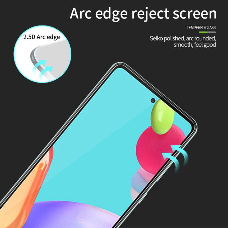 For Samsung Galaxy A52 5G / 4G PINWUYO 9H 2.5D Full Screen Tempered Glass Film(Black) - Galaxy Tempered Glass by PINWUYO | Online Shopping UK | buy2fix